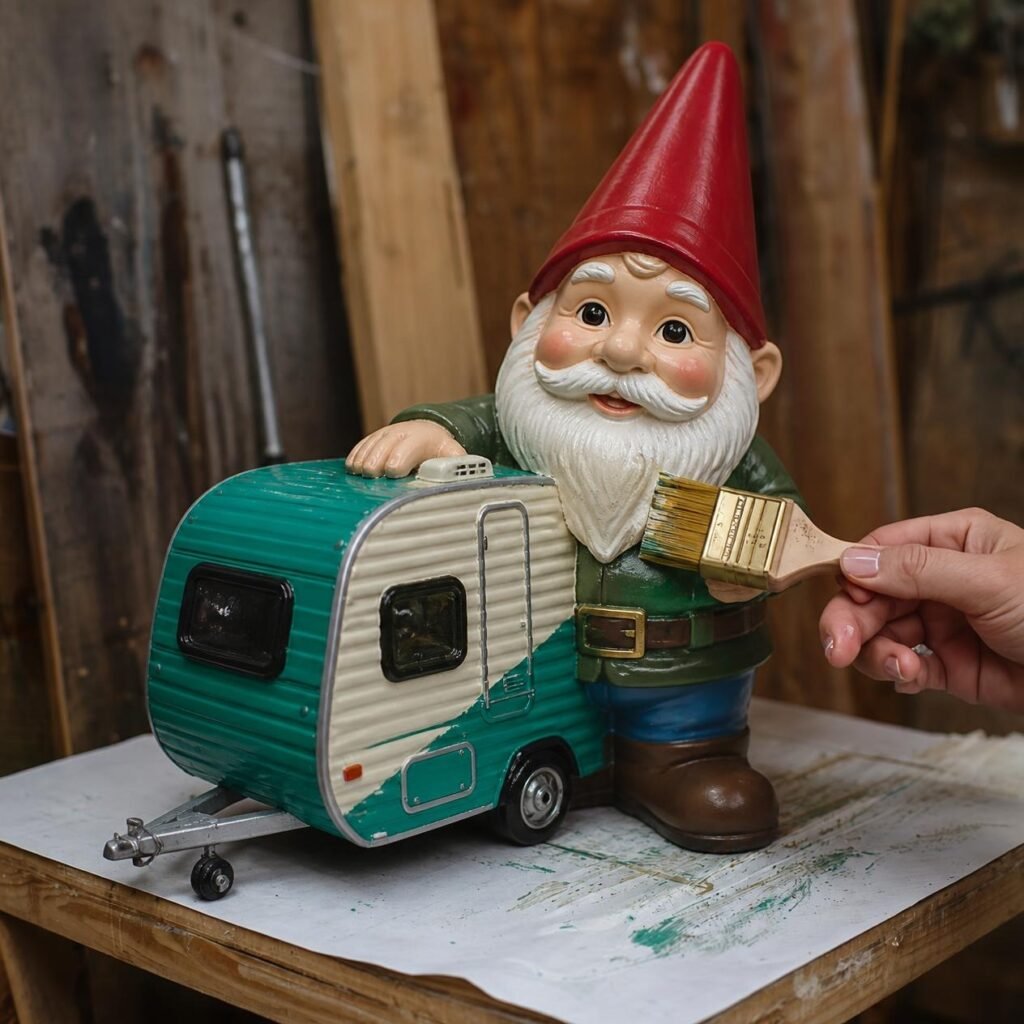 Relaxing Pastimes: Five Creative Ways to Unwind and Reconnect change to a plastic garden ornament of a gnome
